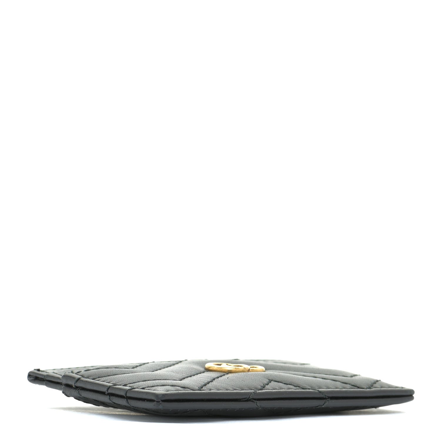 Gucci Calfskin Matelasse GG Marmont Card Holder Black 4 of 10