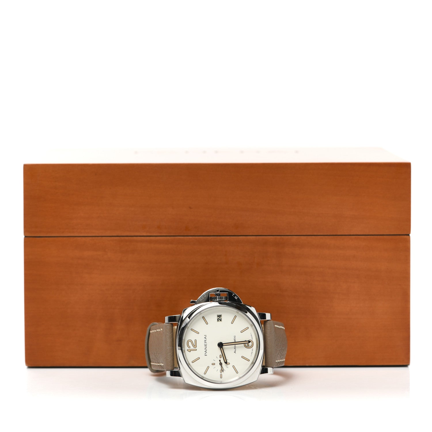 Panerai Stainless Steel Calfskin 38mm Luminor Piccolo Due Automatic Watch PAM01043 5 of 5