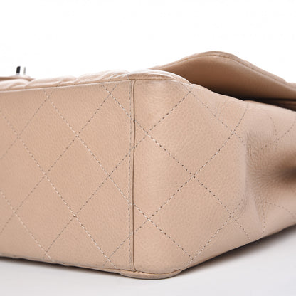 Chanel Caviar Quilted Maxi Double Flap Beige 14 of 14