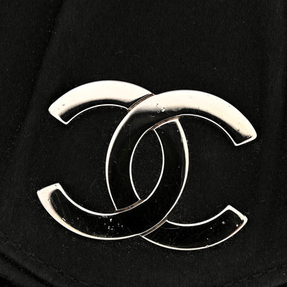 Chanel Satin Quilted Flap Clutch Black 12 of 14