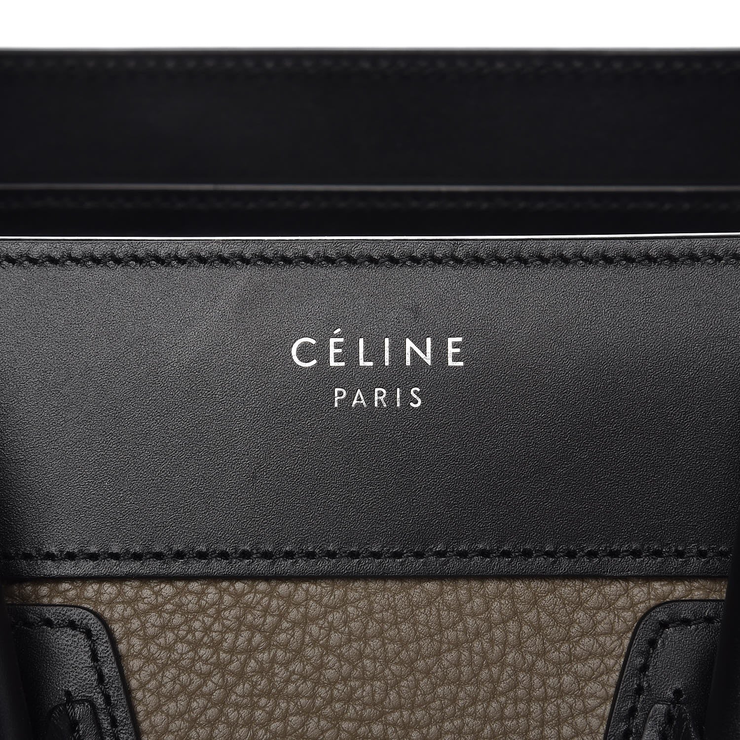 Celine Bullhide Calfskin Nubuck Micro Tri-Color Luggage Souris 6 of 7