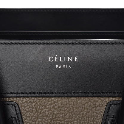 Celine Bullhide Calfskin Nubuck Micro Tri-Color Luggage Souris 6 of 7
