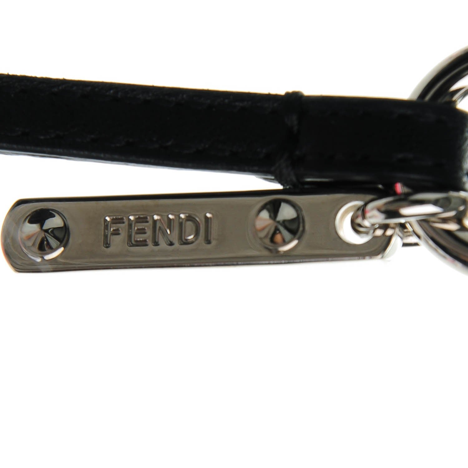Fendi Mink Fox Goat Fur Mini Karlito Bag Charm Pink 4 of 5
