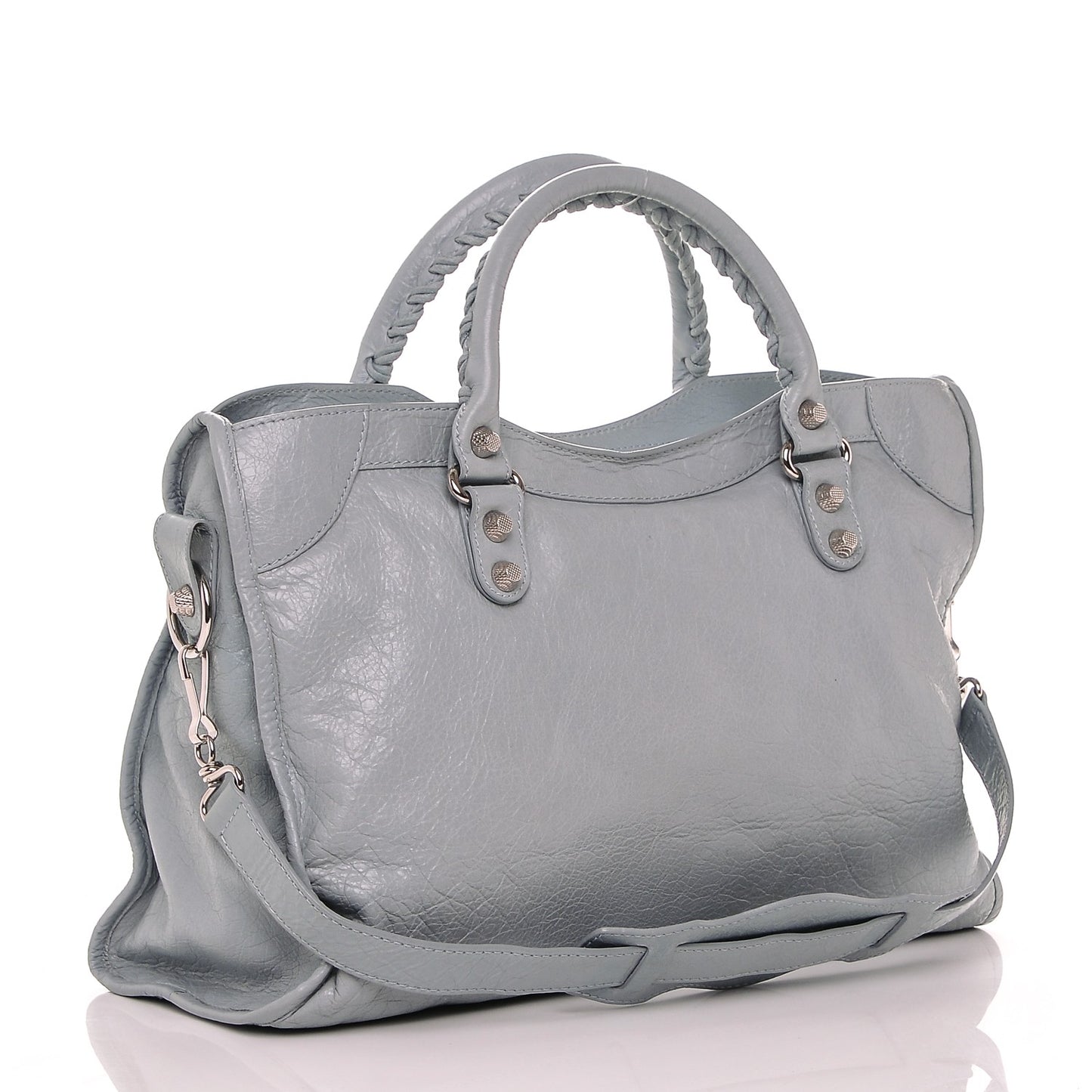 Agneau Giant 12 Silver Hardware City Bleu Dragee