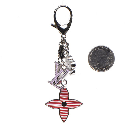 Louis Vuitton Fleur d Epi Bag Charm Key Holder 2 of 6