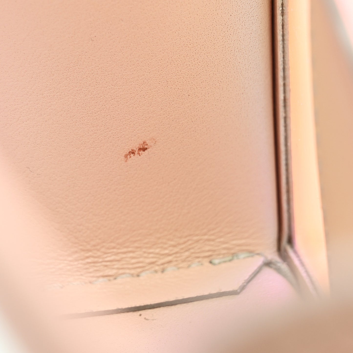 Iridescent PVC Calfskin Mini Knuckle Crossbody