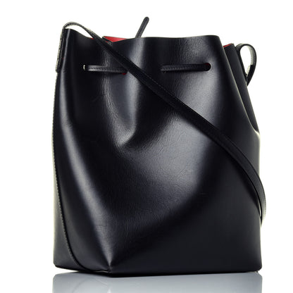 Mansur Gavriel Calfskin Mini Bucket Bag Black Flamma 3 of 8
