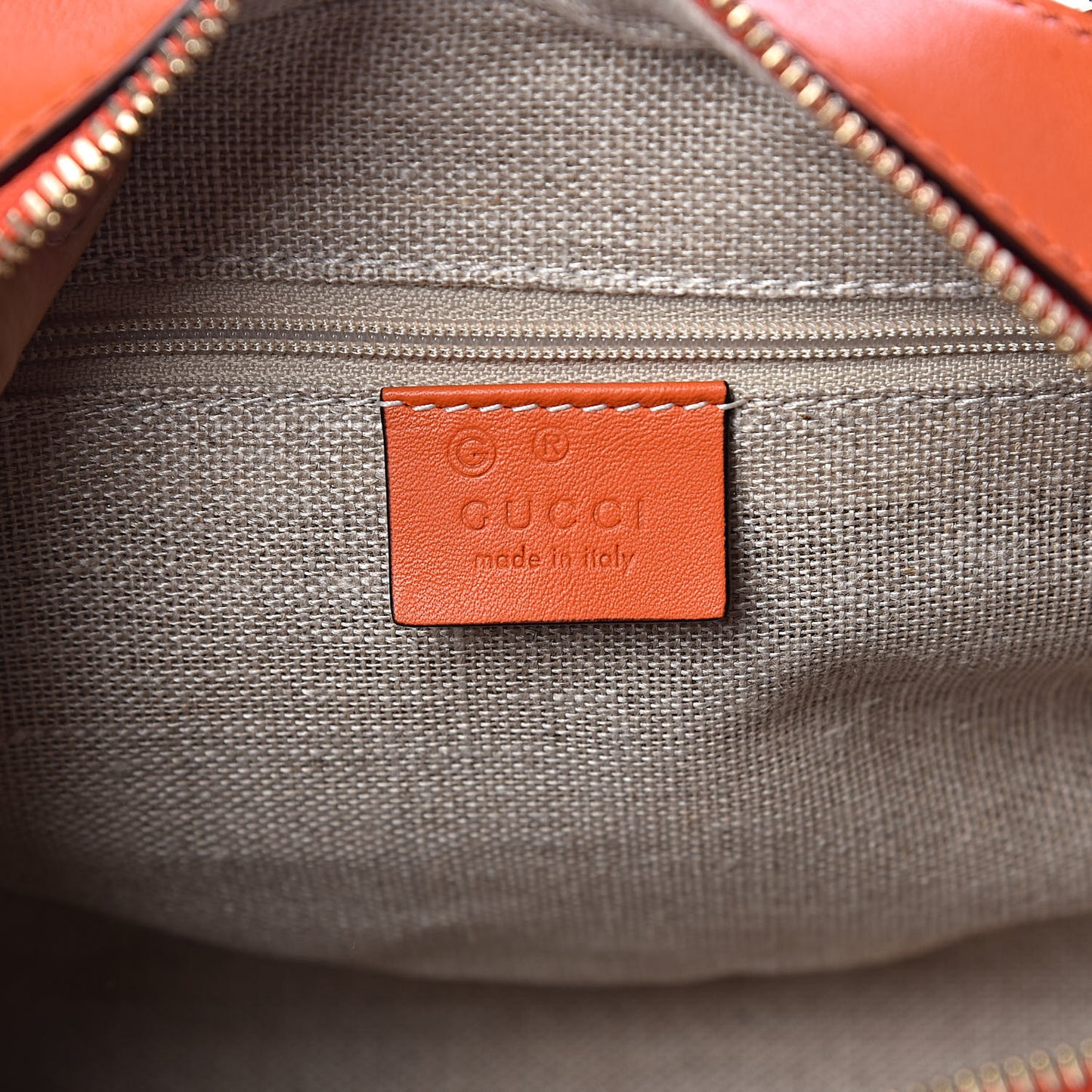 Soft Microguccissima Small Crossbody Bag Sun Orange