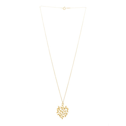 Tiffany 18K Yellow Gold Small Paloma Picasso Olive Leaf Pendant Necklace 3 of 5