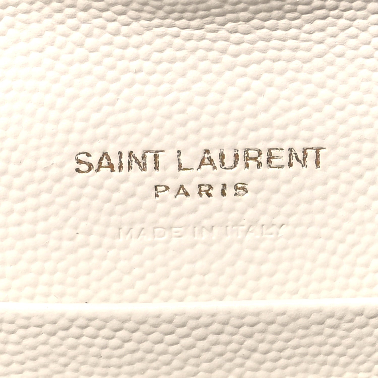 Saint Laurent Grain De Poudre Matelasse Chevron Small Monogram Envelope Wallet Crema Soft 6 of 7