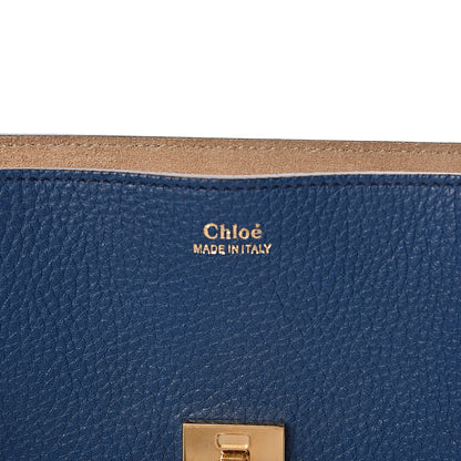 Chloe Grained Lambskin Drew Shoulder Bag Factory Blue 7 of 10