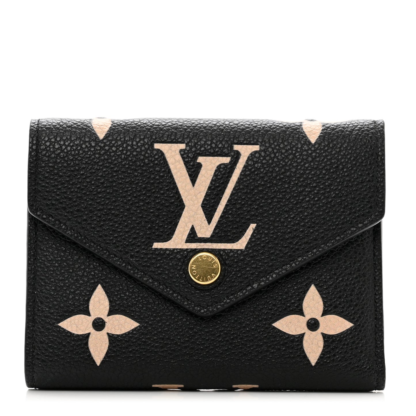 Empreinte Monogram Giant Victorine Wallet Black Beige