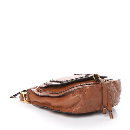 Chloe Calfskin Braided Medium Marcie Hobo Caramel 3 of 8