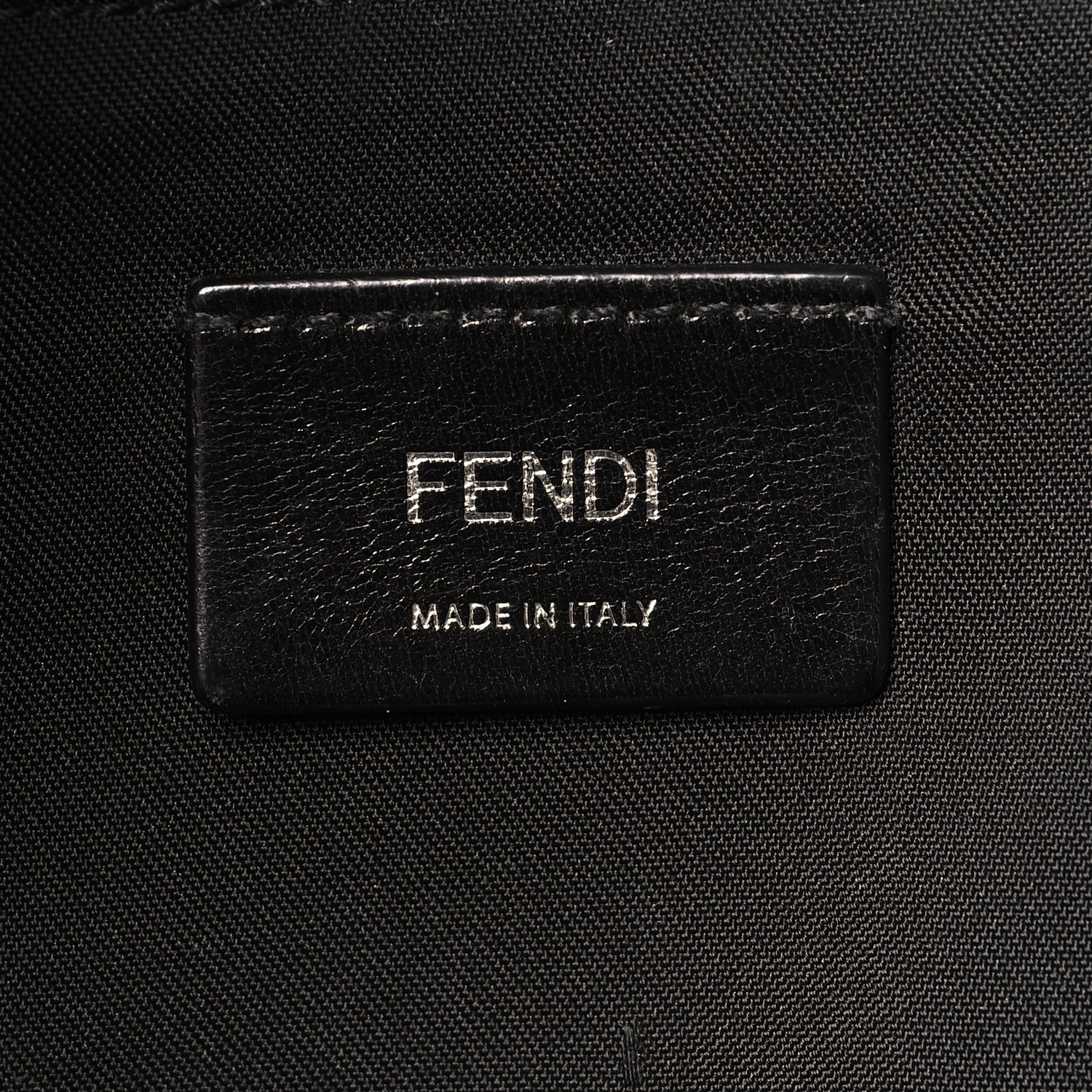 Fendi Nylon Vitello Liberty Vitello Dolce Monster Eyes Rounded Backpack Black Sunflower 6 of 11