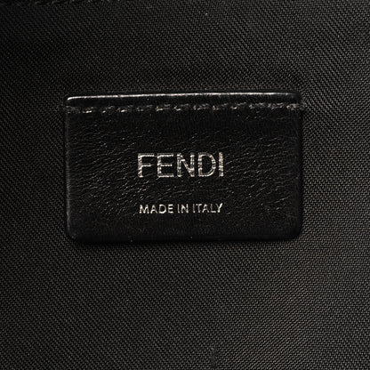 Fendi Nylon Vitello Liberty Vitello Dolce Monster Eyes Rounded Backpack Black Sunflower 6 of 11