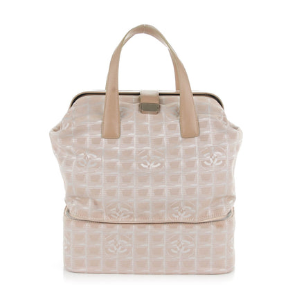 Chanel Nylon Travel Shoe Bag Carry On Beige 1 of 9