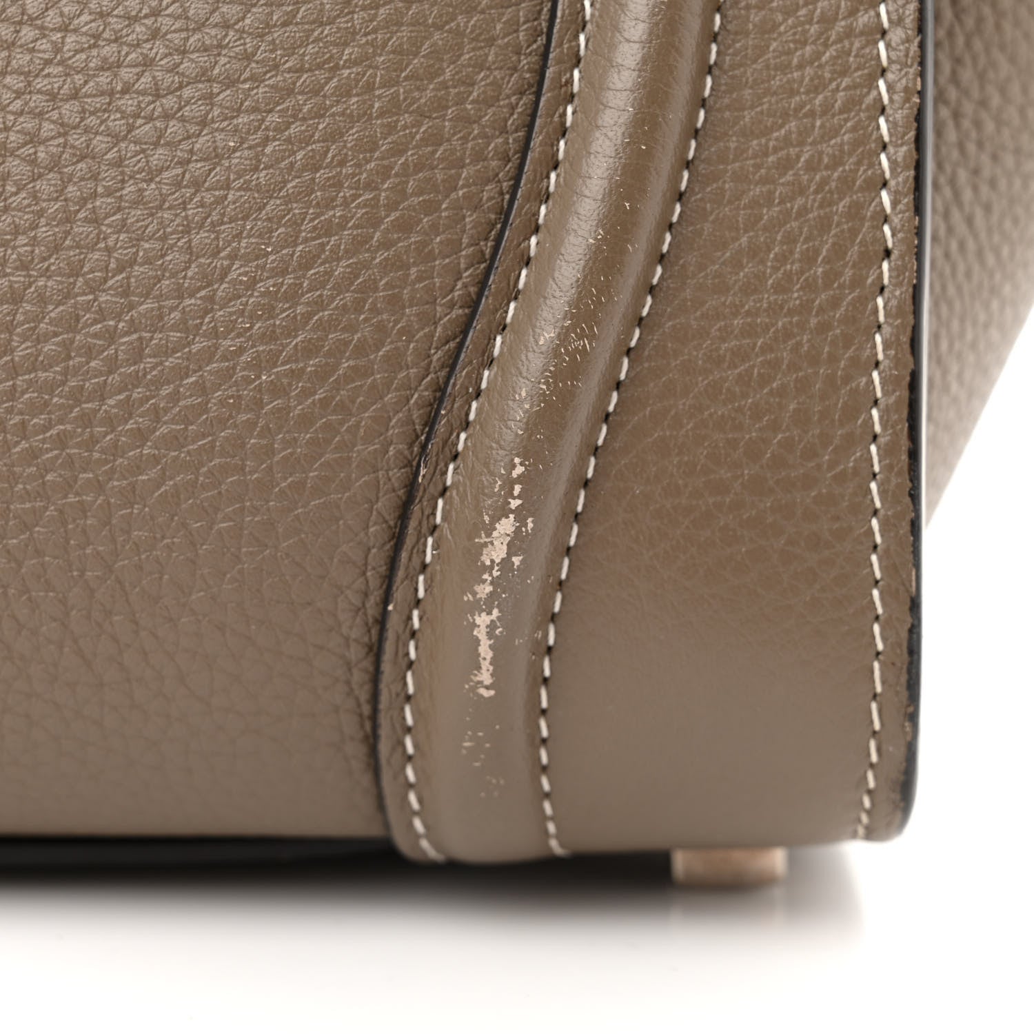 Celine Smooth Calfskin Interstice Micro Luggage Light Taupe 16 of 18