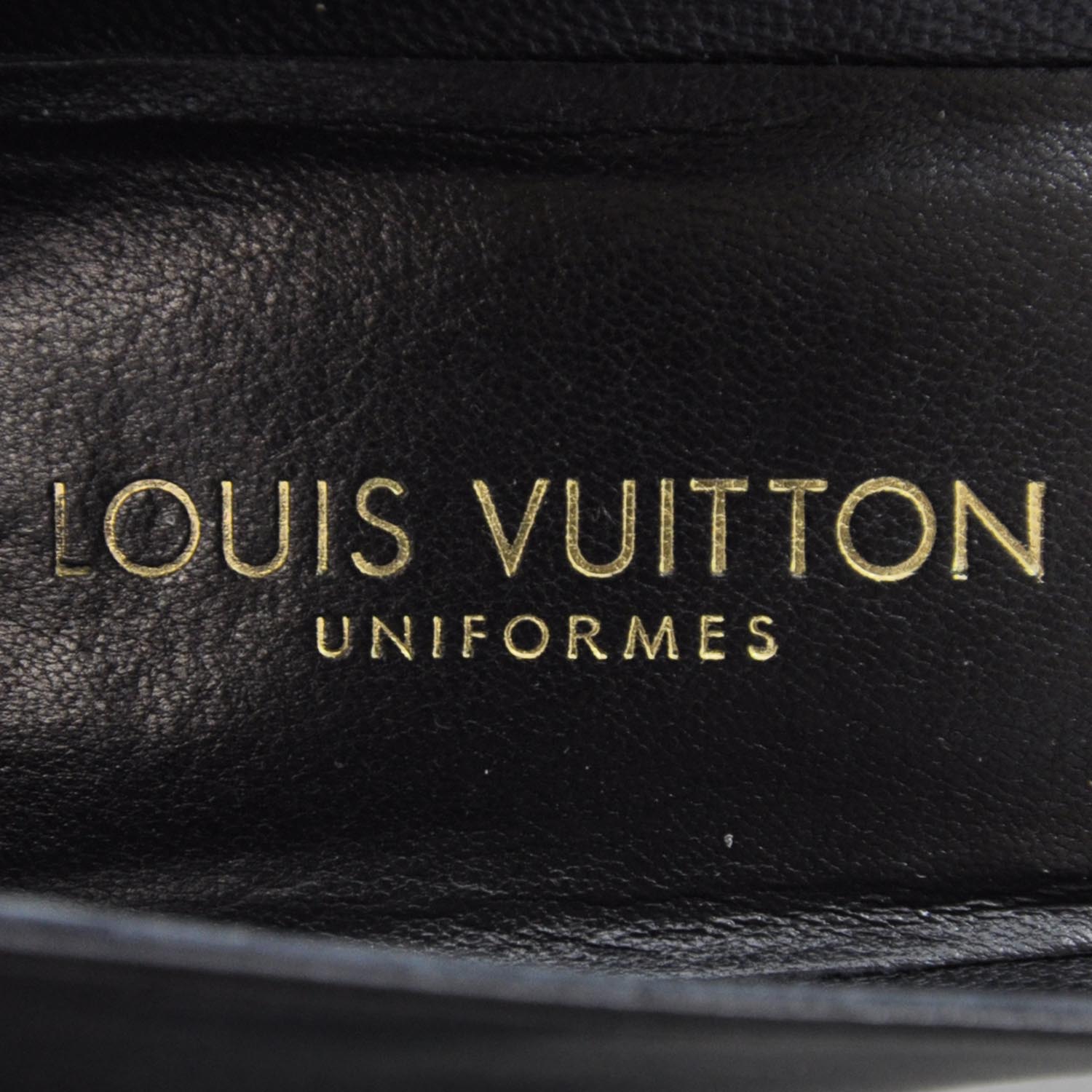 Louis Vuitton Leather Large Bow Heels 36 Black 6 of 8