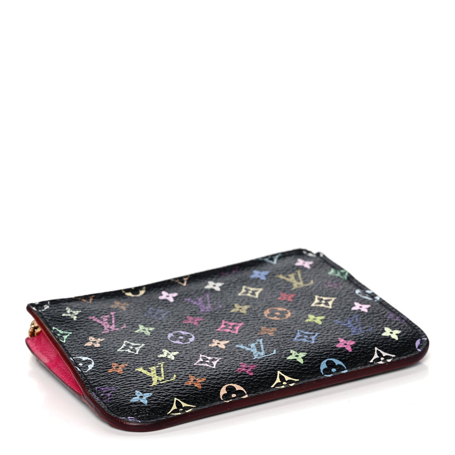 Louis Vuitton Monogram Multicolor Key Pouch Black Grenade 4 of 11