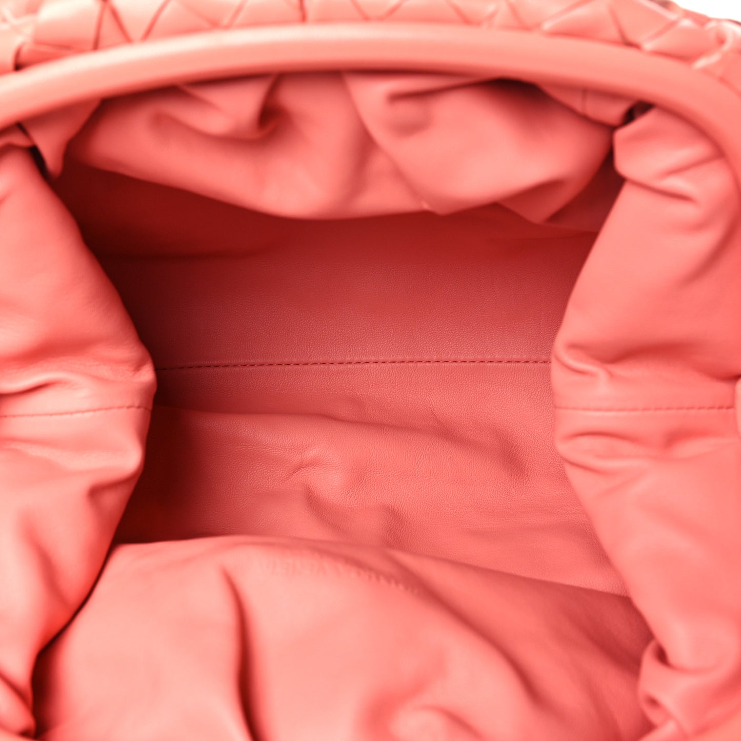 Nappa Maxi Intrecciato The Pouch Oversized Clutch Peach
