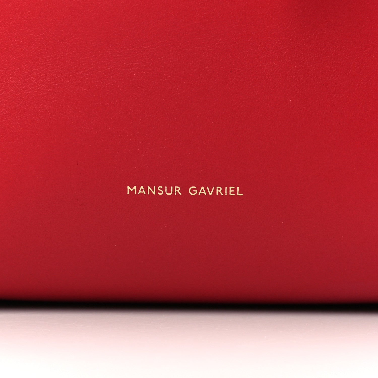 Mansur Gavriel Calfskin Mini Bucket Bag Flamma 7 of 7