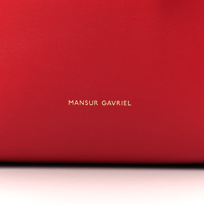 Mansur Gavriel Calfskin Mini Bucket Bag Flamma 7 of 7