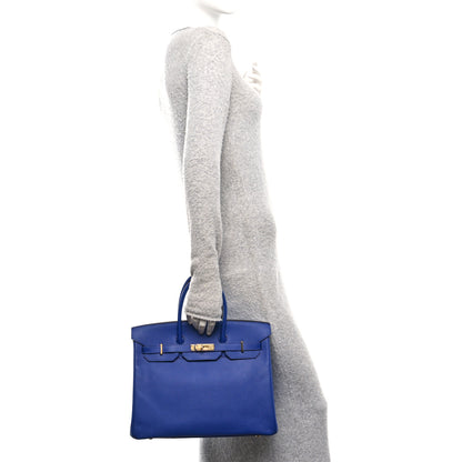 Hermes Epsom Birkin 35 Bleu Electrique 2 of 10