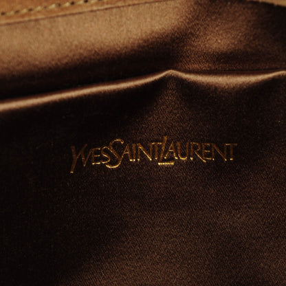 Saint Laurent Metallic Crackled Calfskin Large Belle De Jour Clutch Gold 6 of 7