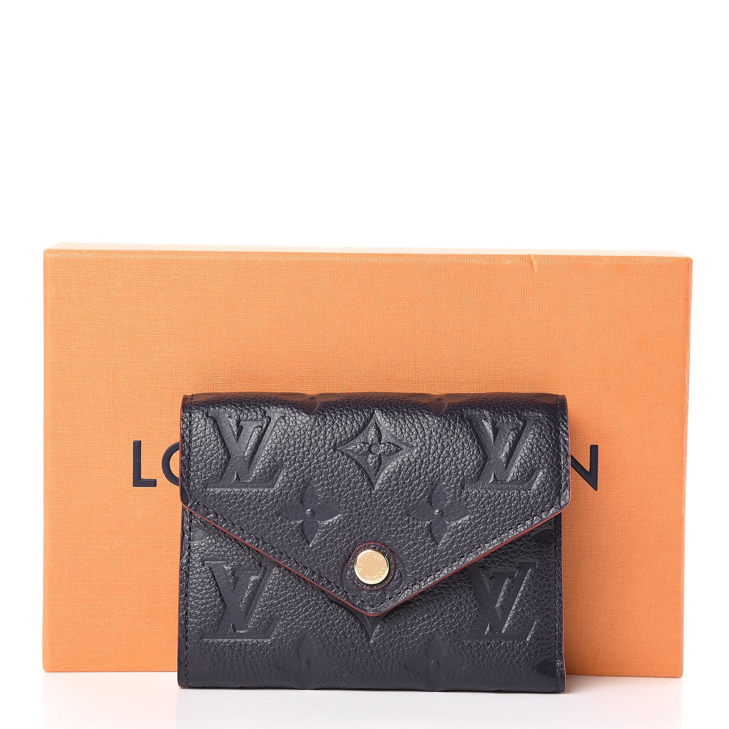 Empreinte Victorine Wallet Marine Rouge