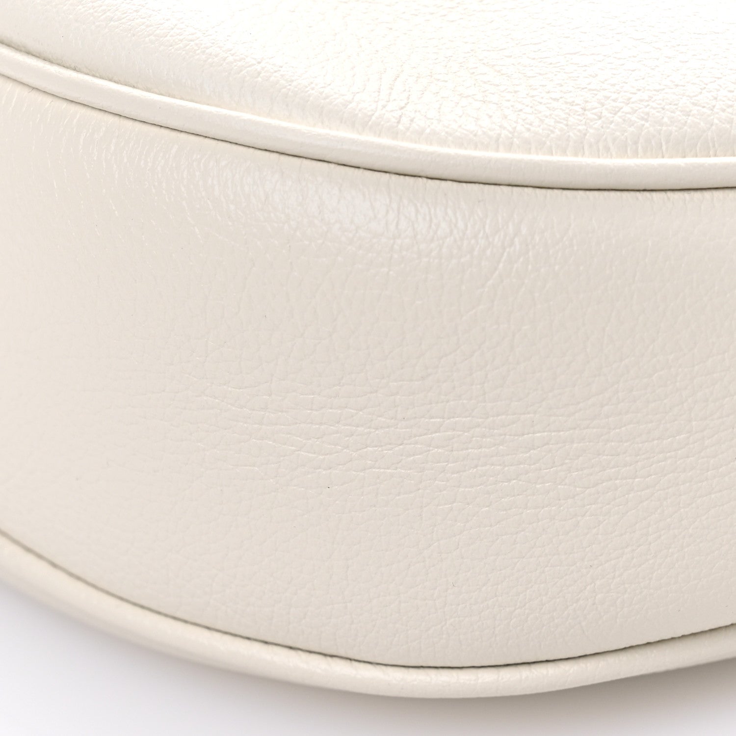 Celine Supple Calfskin Cuir Triomphe Small Heloise Shoulder Bag White Cotton 10 of 10