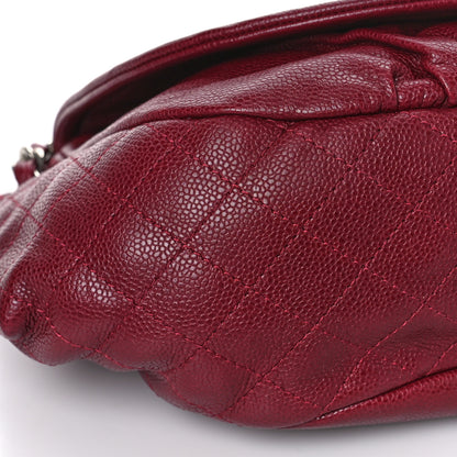 Chanel Caviar Large Half Moon Flap Bordeaux 8 of 9