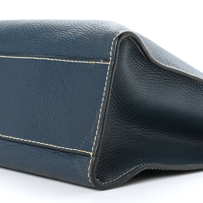 Marc Jacobs Grained Calfskin Grind Shopper Tote Blue Sea 9 of 9