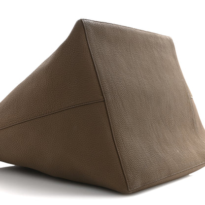 The Row Grained Calfskin Park Tote XL Taupe 9 of 11