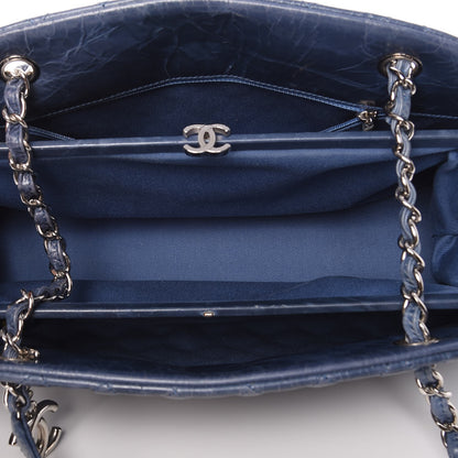 Chanel Glazed Calfskin Quilted Medium Just Mademoiselle Blue 5 of 9