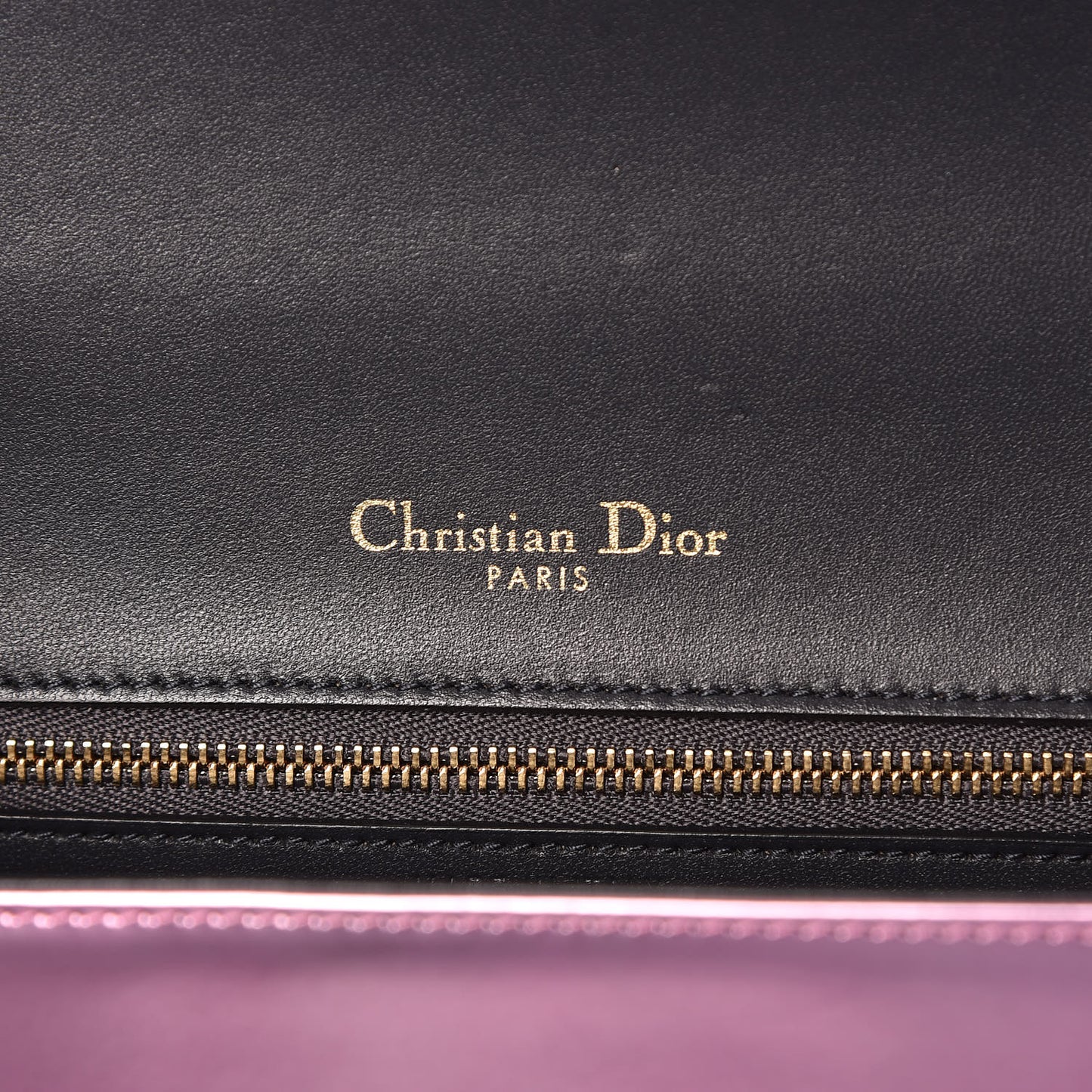 Metallic Patent Micro-Cannage Medium Diorama Flap Bag Pink