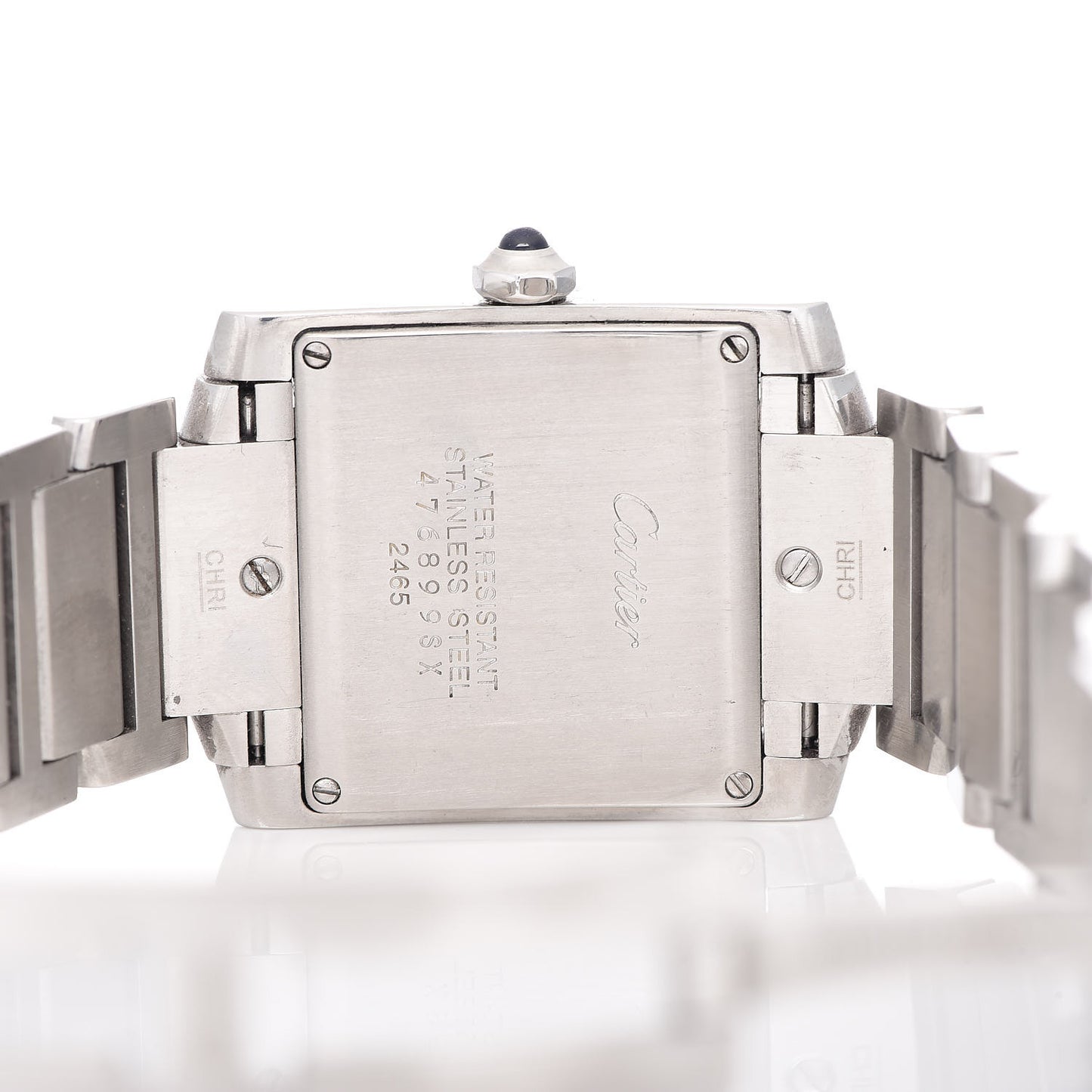 Stainless Steel 25mm Tank Francaise Quartz Watch