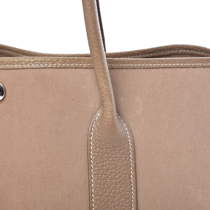 Hermes Toile Buffle Garden Party 36 MM Tote Etoupe 11 of 27