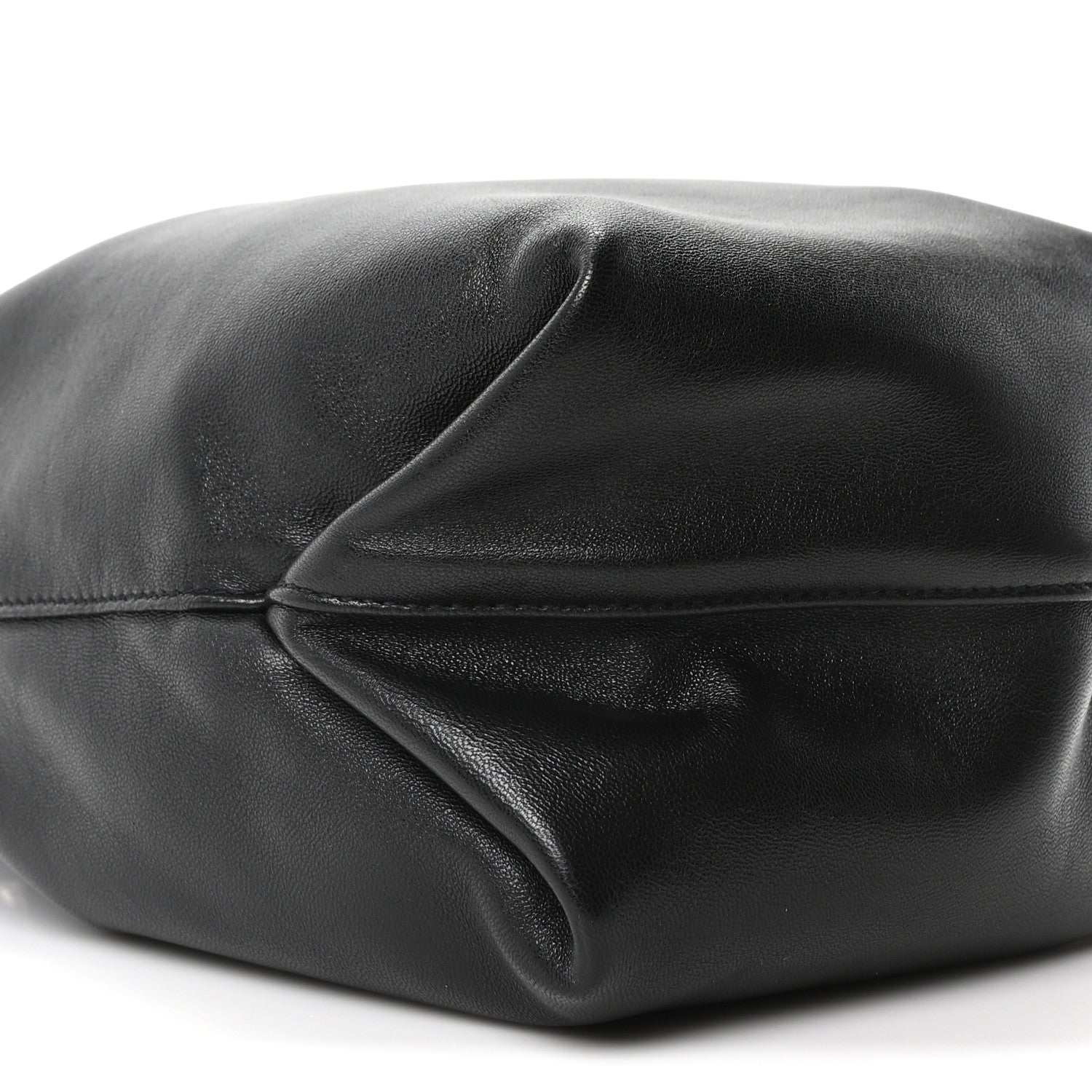 Saint Laurent Lambskin Small Teddy Bucket Bag Black 10 of 12
