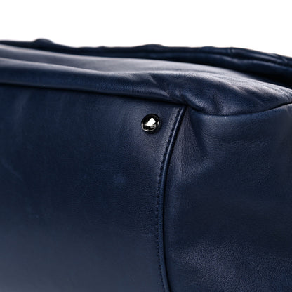 Chanel Lambskin Quilted Soft Squares Origami Accordion Flap Navy 10 of 15