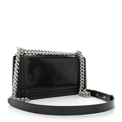 Chanel Glazed Calfskin Medium Boy Flap Black 3 of 13