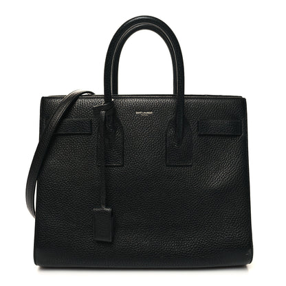 Saint Laurent Grained Calfskin Small Sac De Jour Black 1 of 15