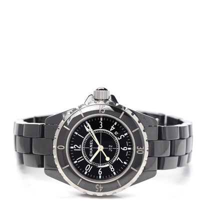 Chanel Stainless Steel Ceramic 33mm J12 Quartz Watch Black 2 of 5