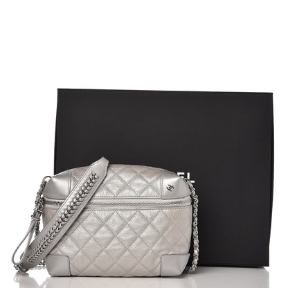 Chanel Metallic Calfskin Camera Case Silver 8 of 8