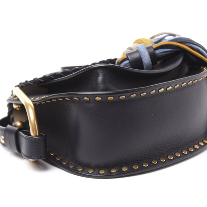 Chloe Calfskin Mini Hudson Tassel Shoulder Bag Full Blue 8 of 10