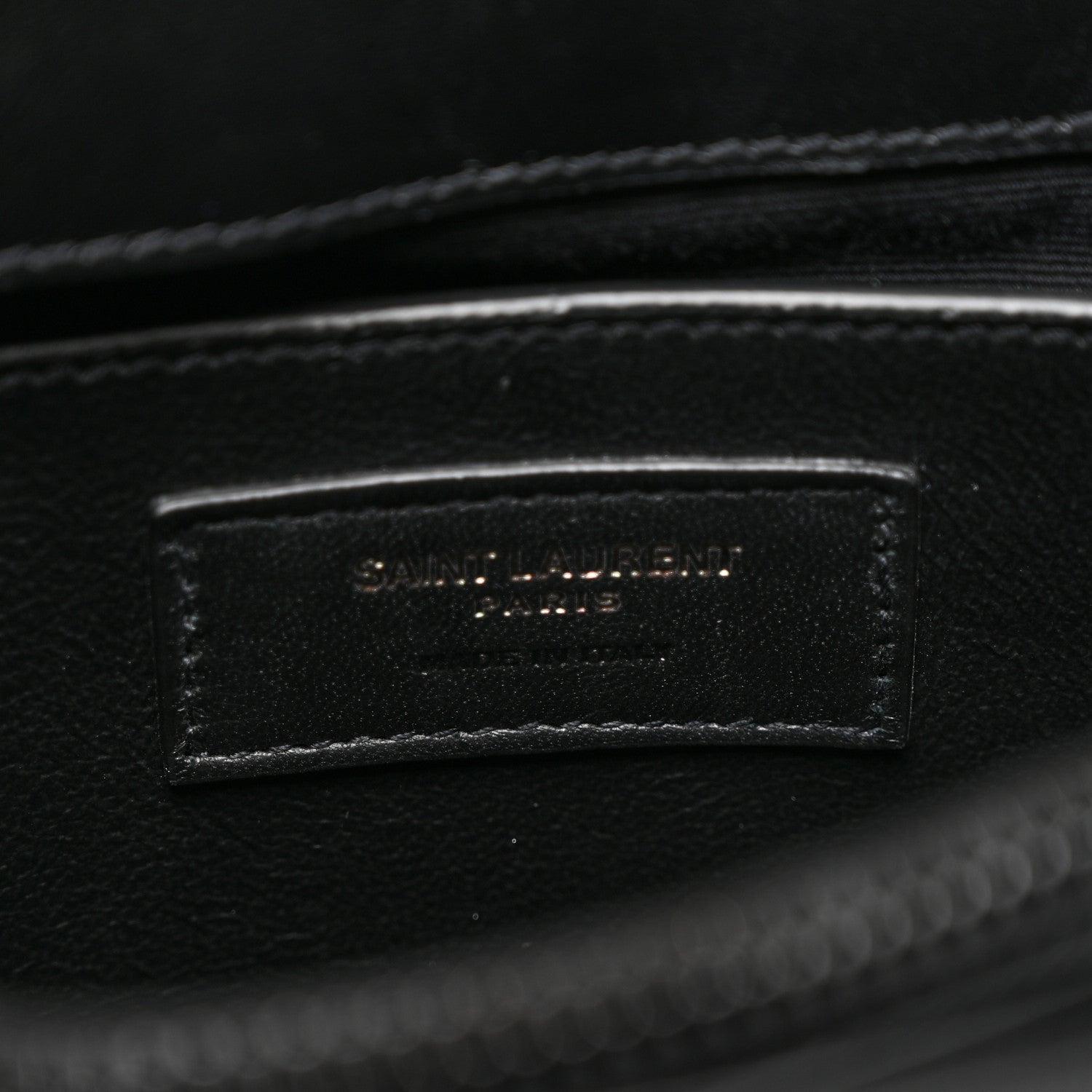 Saint Laurent Calfskin Y Quilted Monogram Monochrome Small Loulou Chain Satchel Black 7 of 11