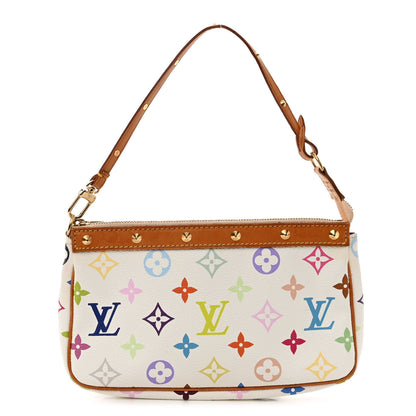 Louis Vuitton Monogram Multicolor Pochette Accessories White 1 of 10