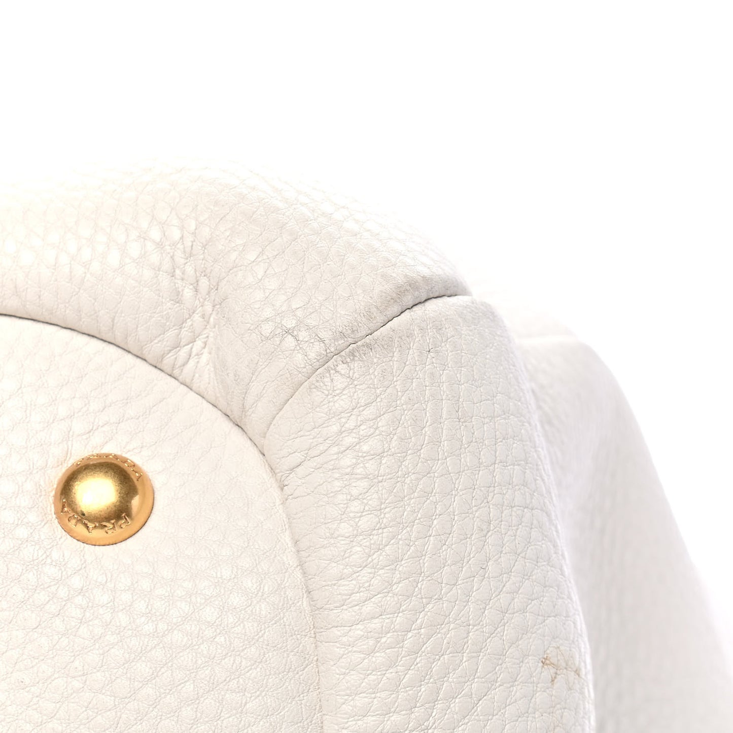 Vitello Daino Shoulder Bag White