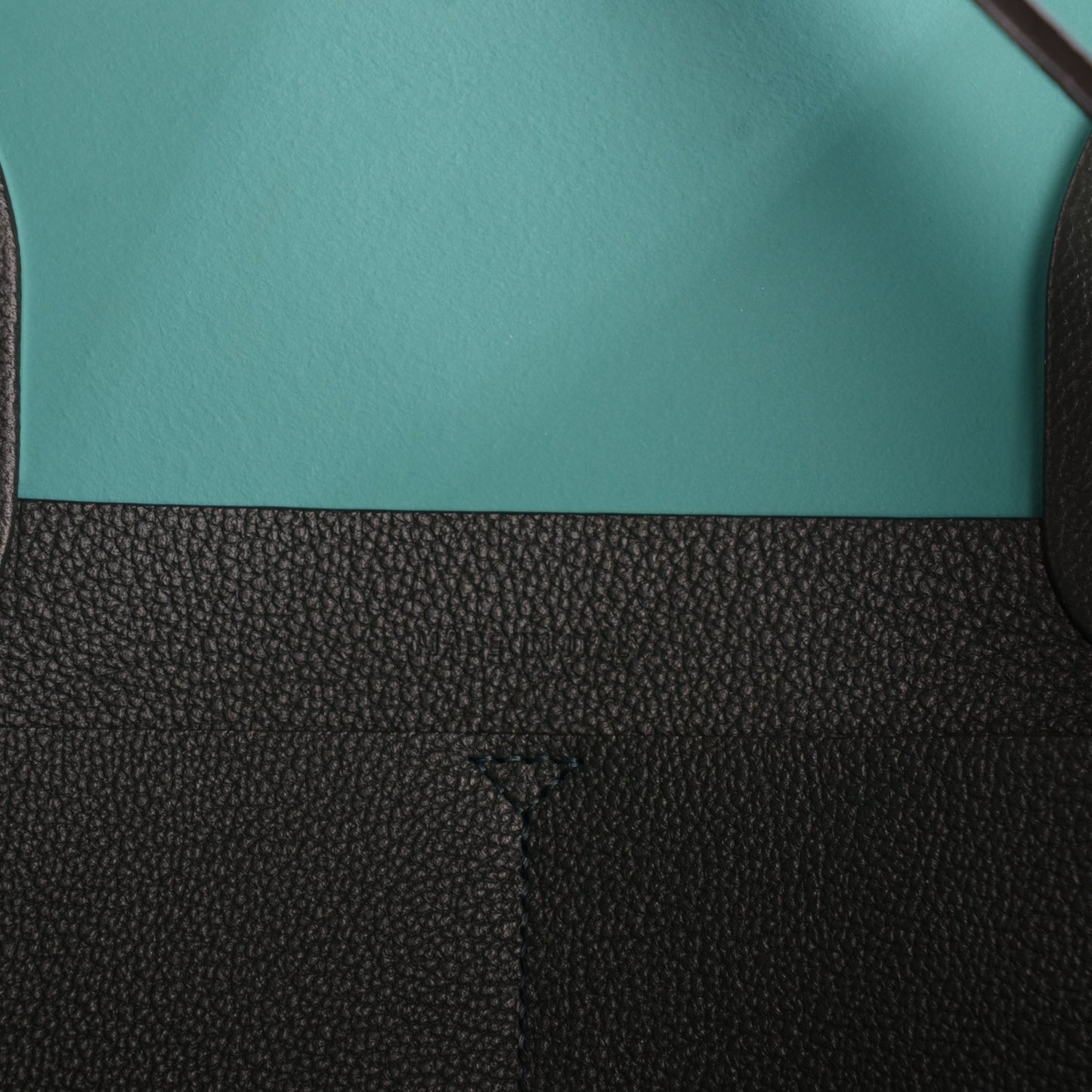 Supple Grained Calfskin Large Open Bar Tote Green