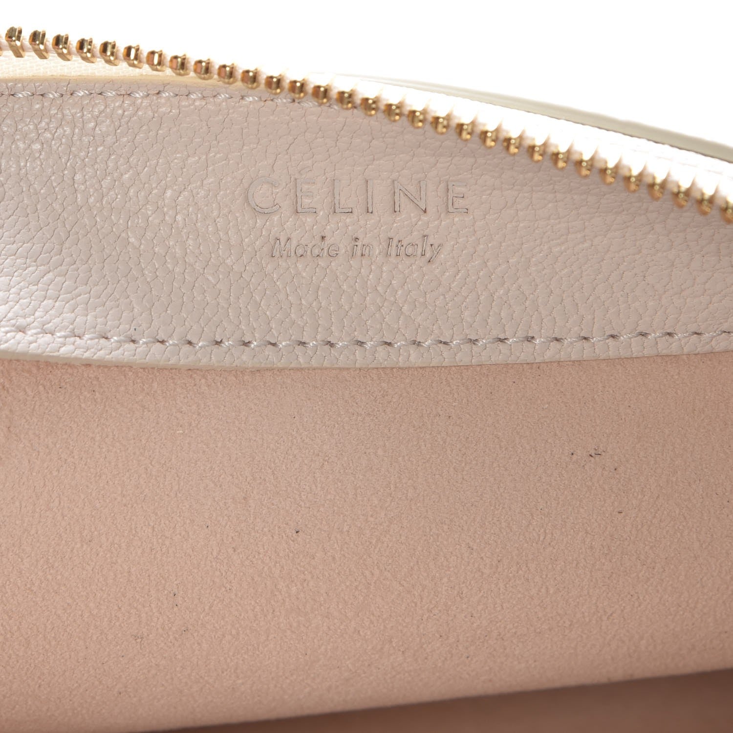 Celine Goatskin Large Trio Crossbody Bag White 8 of 10
