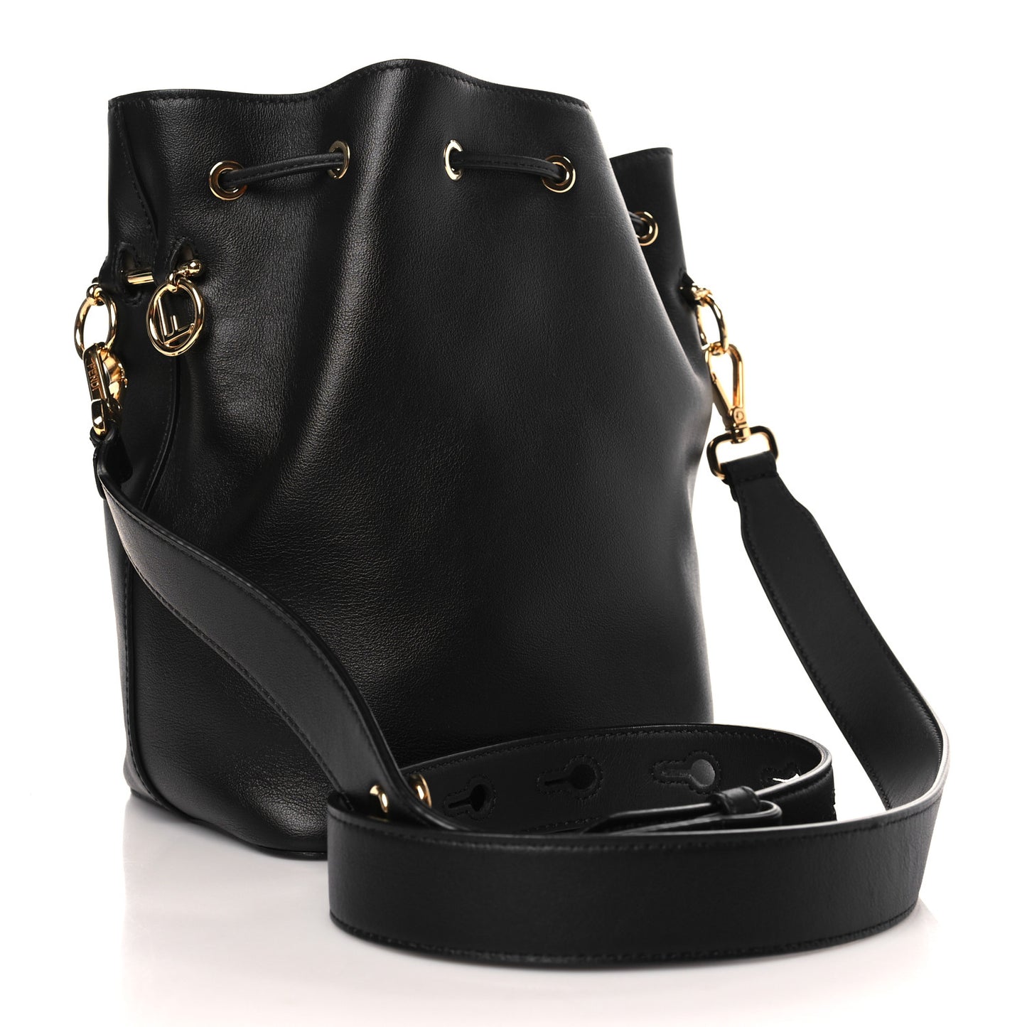Vitello Grace Matte F is Fendi Grande Mon Tresor Bucket Bag Black